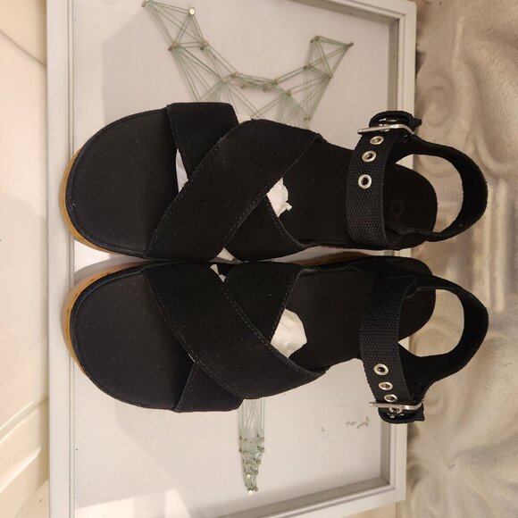 UGG Aubrey Ankle Strap Platform Sandal, Size 9. NIB. - Picture 4 of 10